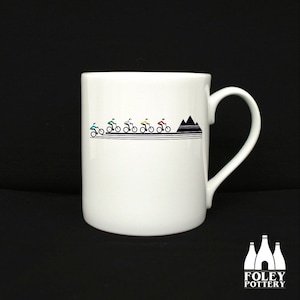 MTB: Mountain Bike - Cycling - Down Hill - ( Inspired ) - Illustrated -  Fine Bone China Mug