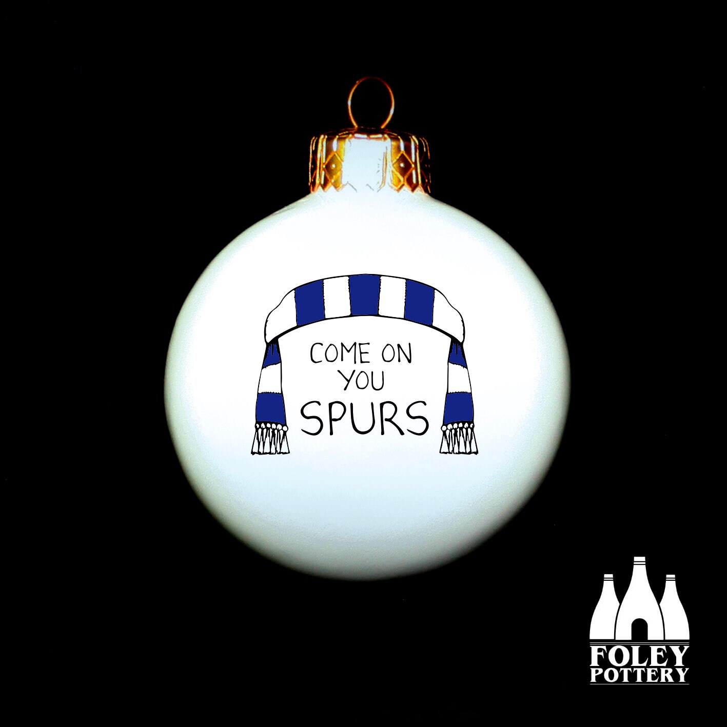 Fanion Tottenham Hotspur 9x11cm - Banderin Club Anglais De Football, Supporteur