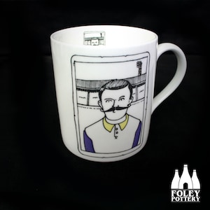 CFC: Leeds  - Inspired - Illustrated - Classic Footballer - Tribute - Fine bone China Mug