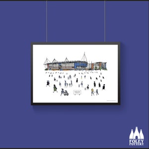 FFG: Reading FC - MatchDay@MadejskiStadium - Illustrated - Tribute - Fine Art Print
