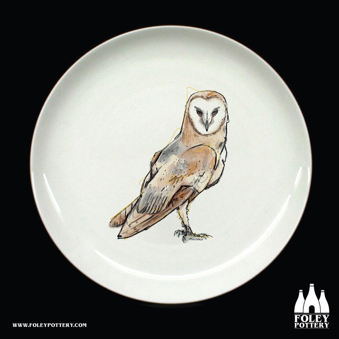 Barn Owl Birchwood Tray from Red Hare Publishing main image 0