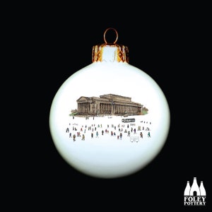 PL: St George&#39;s Hall, Liverpool, England, Inspired, illustrated, Tribute - Fine Bone China Bauble