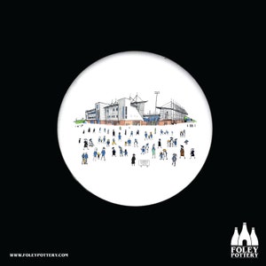 FFG: Colchester United FC, Matchday@ Jobserve Community, Football Stadium, Inspired, illustrated, Tribute - Dust Pressed Earthenware Coaster