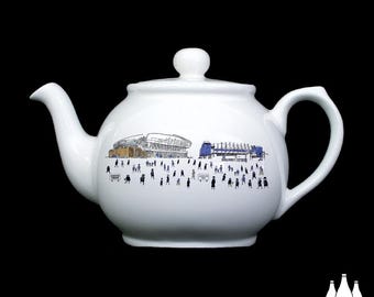 FFG: Everton FC - MatchDay@GoodisonPark/EvertonStadium - Now and Very Soon - Illustrated -  - Fine Bone China - Sandringham Tea Pot