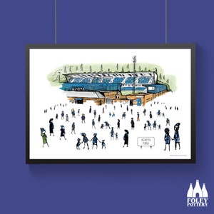 FFG: Wycombe Wanderers FC -  MatchDay@AdamsPark - Football Stadium - Inspired - Illustrated - Tribute - Fine Art Print