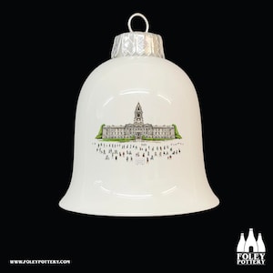 TH: Stockport Town Hall, England, Inspired, illustrated, Tribute  Fine Bone China  - Bell