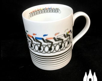 V: Cycling, Tour de France, Vuelta, Giro D'Italia,  Inspired, Tribute - Fine Bone China - Mug