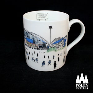 FFG: Huddersfield Town FC - MatchDay@Kirklees - Stadium - Illustrated - Tribute - Fine bone china mug