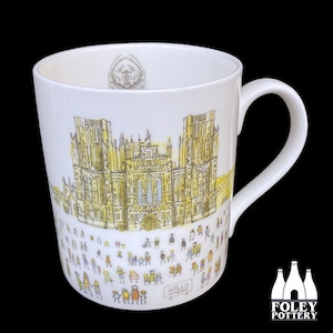 C: Wells Cathedral, Inspired, illustrated, Tribute  Fine bone china Mug