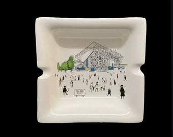 FP: Leeds United FC - MatchDay@EllandRoad - Stadium - Illustrated - Tribute - Fine Bone China - Ashtray Small