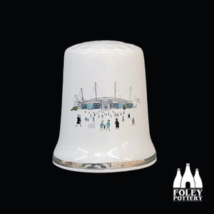 FFG: Man City - MatchDay@City Of Manchester Stadium - ( Inspired ) - Tribute - Fine Bone China Thimble