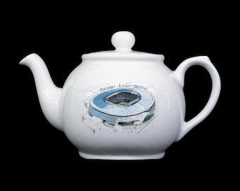 FGDV: Tottenham Hotspur Stadium - Drone View - Illustrated -  -  - Fine Bone China - Sandringham Tea Pot