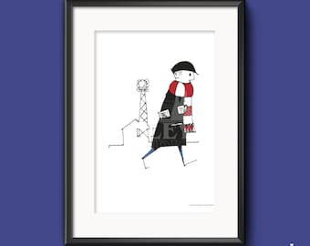 FCF: Stoke City, Victoriagrund, Stoke On Trent, The Potter Fan, , Illustriert - Kunstdruck