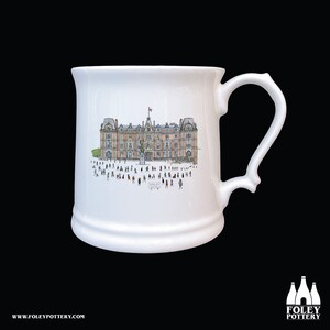 TH: Hanley Town Hall, Stoke on Trent, England, Inspired, illustrated, Tribute Fine Bone China - Tankard