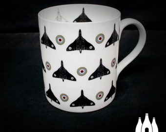 APC: Avro Vulcan - Avión - Aeronave - ( ) - ilustrado - Taza de porcelana fina