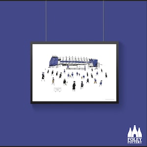 FFG: Everton FC - MatchDay@GoodisonPark - Stadium - Illustrated - Tribute - Fine Art Print
