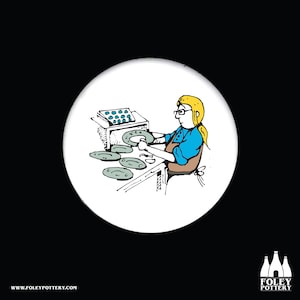 PW: Lithographing, Pottery worker, Potteries, Cartoon, Stoke On Trent, Inspired, illustrated Dust Pressed Earthenware Coaster