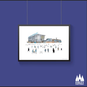 FFG: Manchester City FC - MatchDay@MaineRoad - Stadium  - Inspired - Illustrated - Tribute - Fine Art Print