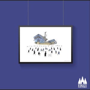 FFG: Ipswich Town FC - MatchDay@PortmanRoad - Stadium - Illustrated - Inspired  - Tribute - Fine Art Print