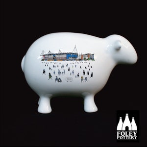FFG: Reading FC - MatchDay@MadejskiStadium - Illustrated - Tribute - Fine Bone china - Sheep  Money Box