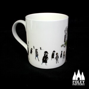 FFG : Newcastle Utd FC - MatchDay@StJames'Park - Stade - inspiré - illustré - - Porcelaine fine - Mug image 2