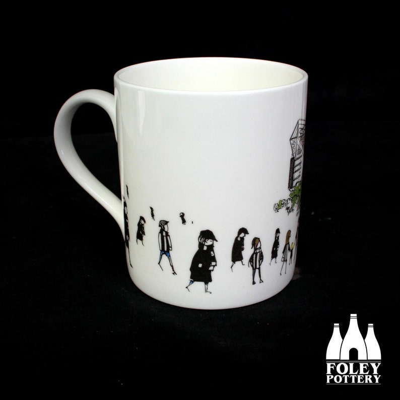 FFG : Newcastle Utd FC - MatchDay@StJames'Park - Stade - inspiré - illustré - - Porcelaine fine - Mug image 2