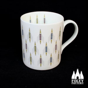 SP: Rudern - Sculling - Quad - Inspiriert - Illustriert - Tribut - Fine Bone China - Tasse - Rapportmuster