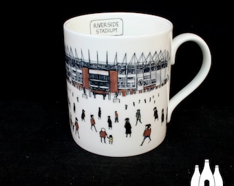 FFG: Heartsbrough FC - MatchDay@RiversideStadium - Illustriert - Inspiriert - Tribut - Tasse aus feinem Porzellan