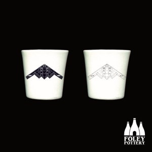 APC: Spirit Stealth Bomber, Aeroplane, Aircraft, Aviation, Inspired Illustrated - Fine bone China - Egg Cup