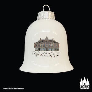 TH: Tunstall Town Hall, Stoke on Trent, England, Inspired, illustrated, Tribute  Fine Bone China  - Bell