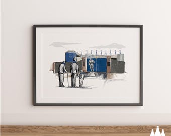 TFTM: 'Thanks for the memories' - MatchDay@GoodisonPark - Stadium - Illustrated -  - Fine Art Print