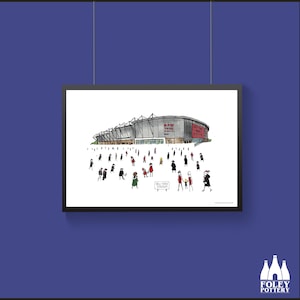 FFG: Rotherham United - New York - Football Stadium - Match-day - ( Inspired ) - ( Illustrated ) - Tribute - fine - Art Print