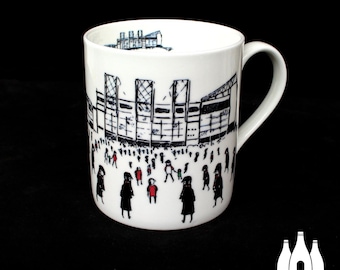 FFG: Manchester United FC - MatchDay@OldTrafford - Stadion - Illustriert - Inspiriert - Tribut - Tasse aus feinem Knochenporzellan