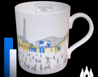 FFG: Carlisle Utd FC - Matchday@Brunton Park - Stadium - illustrated - Tribute - Fine bone china mug