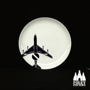 APC: Boeing E-3 Sentry - AWACS - Aeroplane - Aviation -  Aircraft - RAF - Illustrated - Tribute - Fine bone china - Coupe plate