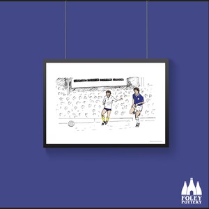 FFC: Leicester City - Tottenham Hotspur - Foxes & Spurs - ( Inspired ) - Illustrated - Tribute - Fine Art Print
