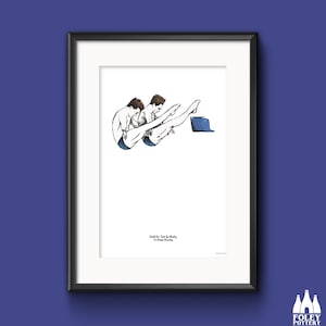O: Olympians - Magic Monday - Tom Daley - Matty Leel -  Tribute - illustrated - ( Inspired ) - Fine - Art Print