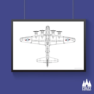 APC: Boeing B-17 Flying fortress - Avión - Ilustrado - USAF - Homenaje - Impresión de bellas artes