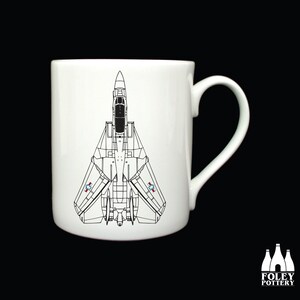 APC: F14 Tomcat, Fighter Jet, Aeroplane, Aviation, Inspired, illustrated - Tribute - Fine bone China mug
