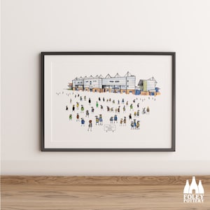 RS: Warrington Wolves - MatchDay@The Halliwell Jones - Rugby Stadium - Illustrato - Omaggio - Stampa artistica
