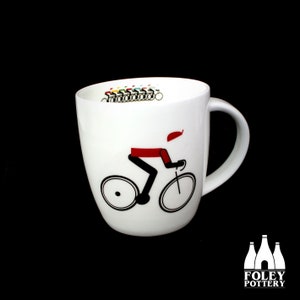 V: Cycling  - Red Jersey - Vuelta , ( Inspired ) - Tribute - Fine bone china -  Mug