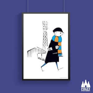 FCF: Luton Town FC, Football Fan, Flat cap fan, Football Supporter,  Inspired, Illustrated, Tribute - Fine Art Print