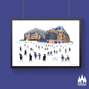 FFG: Glasgow Rangers FC - MatchDay@Ibrox - Stadium - Illustrated - Inspired - Tribute - Fine Art Print