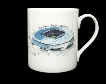 FGDV: Tottenham Hotspur Stadium - Drone View -  - Illustrated - Stadium  -  - Fine bone China - Mug