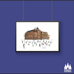 PL: Salford - Salford Lads Club - Manchester - ( Inspired ) - Tribute - Illustrated - Fine Art Print
