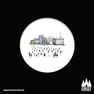 RS: Exeter Chiefs - Matchdag @ Sandy Park - Rugbystadion - Illustrerad - Hyllning - Glaserad, pressad lergodsunderlägg