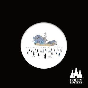 FFG: Ipswich Town FC - MatchDay@PortmanRoad - Stadium - Illustrated - Inspired  - Tribute - Glazed - Dust Pressed - Earthenware - Coaster