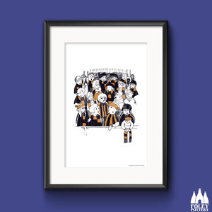 FANS: Hull City, Football fans, Supporters, Cartoon, Inspired,  Illustrated, Tribute - Fine Art Print
