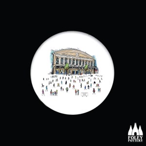 AWDA: AwayDay@Fenchurch Street  Railway, Train Station, London, London, England, Inspired, illustrated, Tribute - Fine bone China Coaster