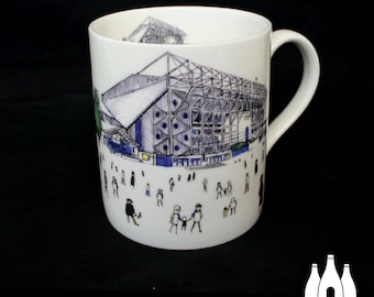 FFG: Leeds United FC - MatchDay@EllandRoad - Stadion - Illustriert - Tribute - Fine Bone China Tasse